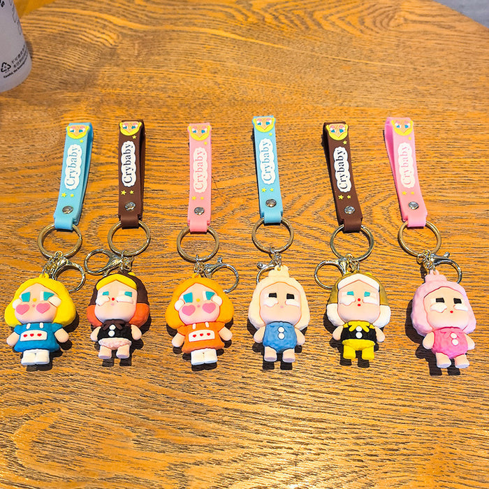 Wholesale  Silicone Keychain Cartoon Pendant Car Key Accessory
