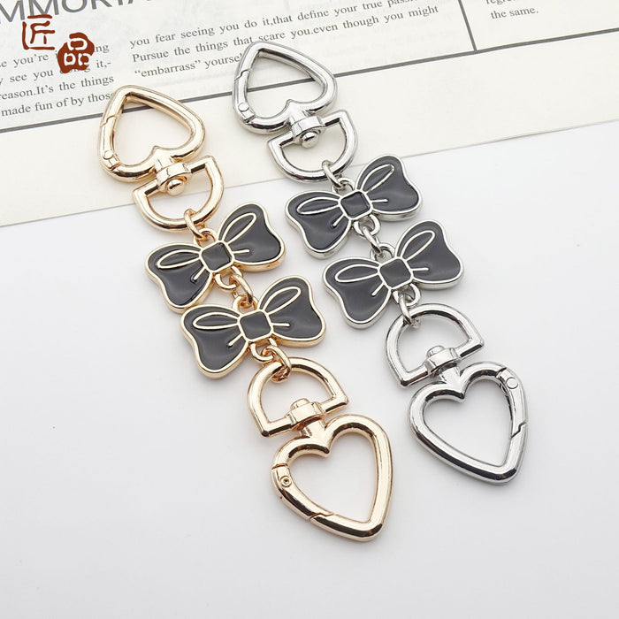 Wholesale Bowknot extension chain bag strap Keychains
