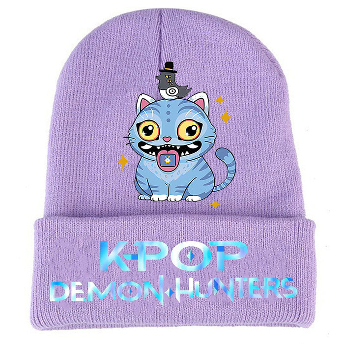Wholesale Couple' s knitted hat autumn and winter fleece hat outdoor warmth wool hat