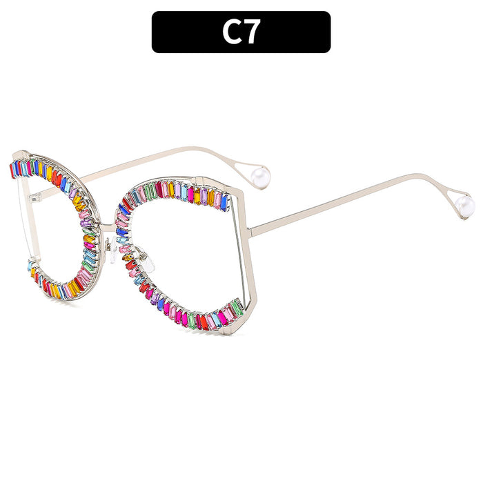 Wholesale PC Metal Diamond Sunglasses JDC-SG-XIa052