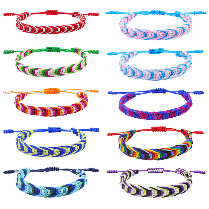 Wholesale Bohemian Style Colorful Rope Woven Bracelet JDC-BT-YiYe007