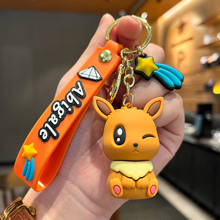 Wholesale Cartoon Doll Rubber Keychain JDC-KC-Tingm023