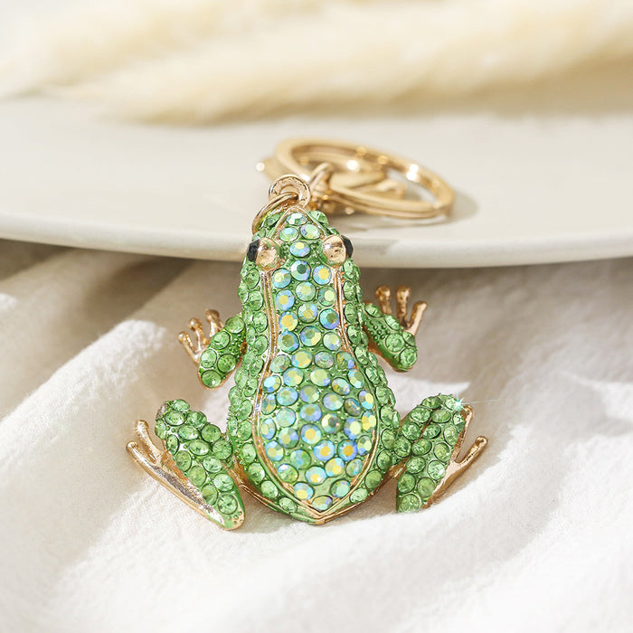 Wholesale Frog Diamond Alloy Keychain JDC-KC-ChaoK052