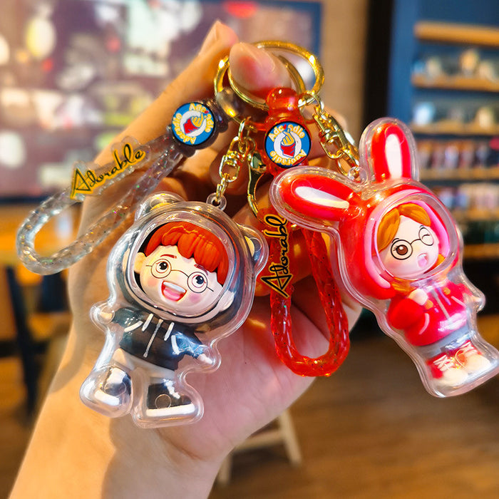 Wholesale Cartoon 3D Doll Rubber Keychain JDC-KC-Tingm037