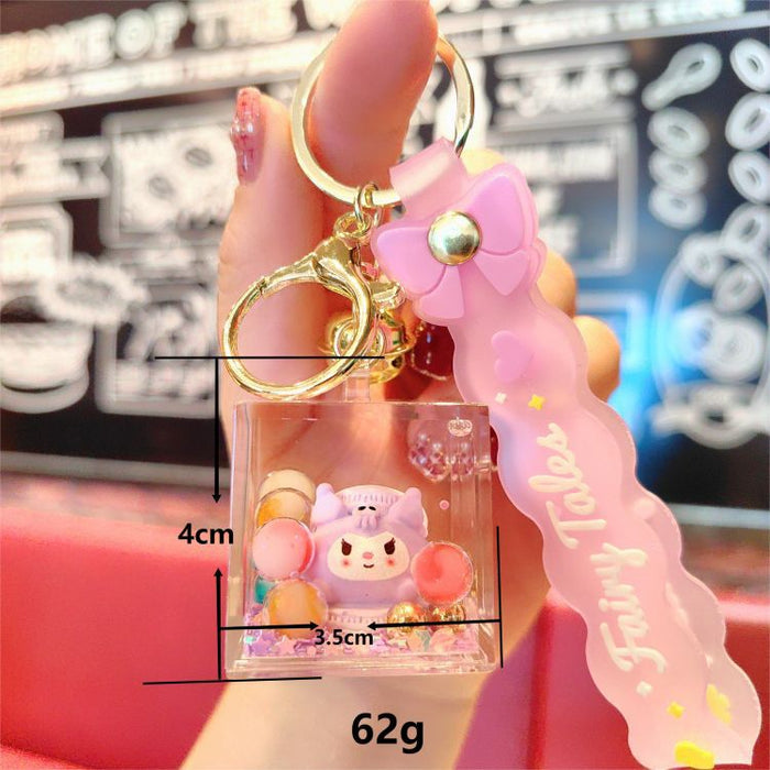 Wholesale Cartoon Acrylic Quicksand Keychain(S)JDC-KC-Aile005