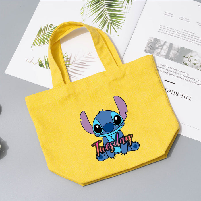 Wholesale Cartoon Printed Pattern Canvas Tote Bag JDC-HD-WuDuomei001