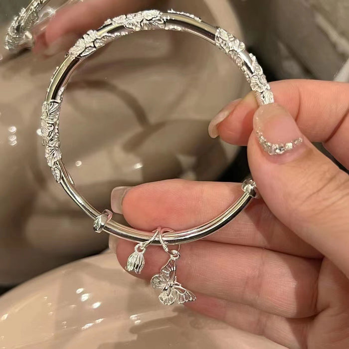 Wholesale Silver Bracelet Women's Solid Silver Bracelet Bracelet