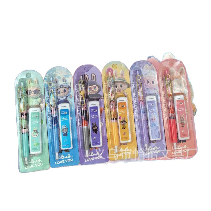 Wholesale Automatic pencil suit cartoon activity pencil with refill non-cutting continuous