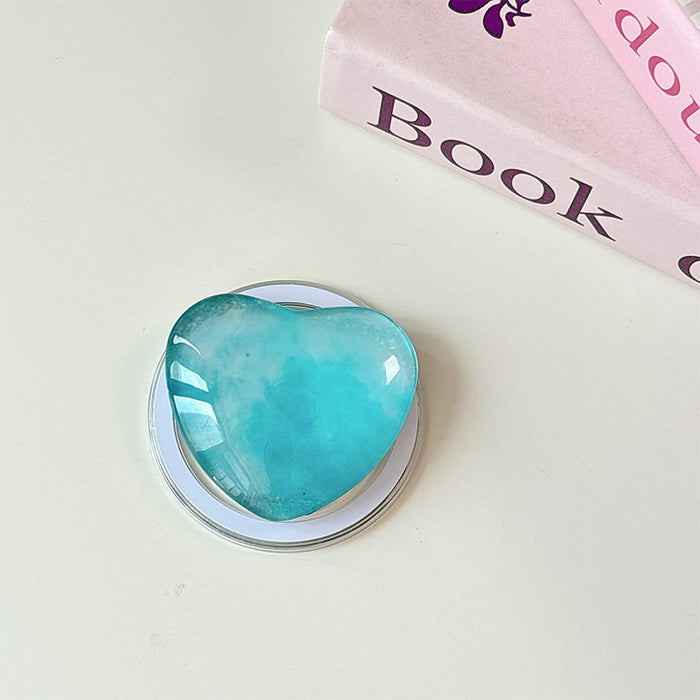 Wholesale Glass Heart-Shaped Phone Airbag Stand