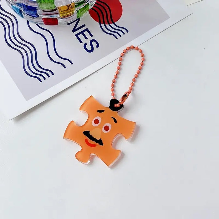 Wholesale Puzzle Keychain Bag Cute Funny Hanging Bear Girlfriend Hanging Ornament