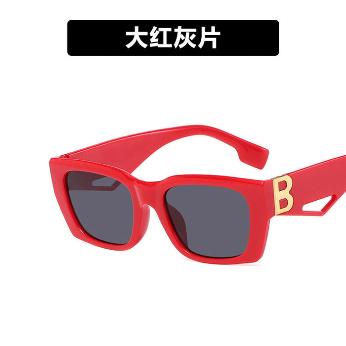 Wholesale Sunglasses PC Small Square Box Retro Hollow (F) JDC-SG-YuX006