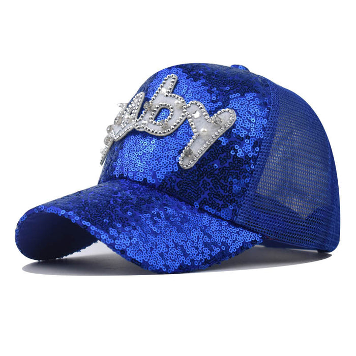 Wholesale Breathable Sequin Baseball Cap JDC-FH-ErXu004