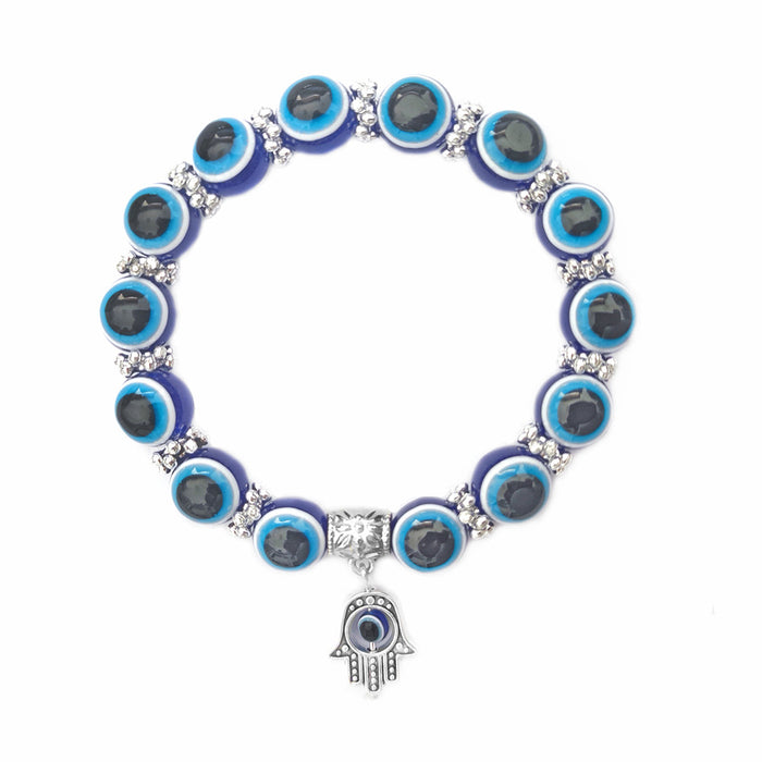 Wholesale Blue Eye Bracelet Palm Devil's Eye Beaded Bracelet
