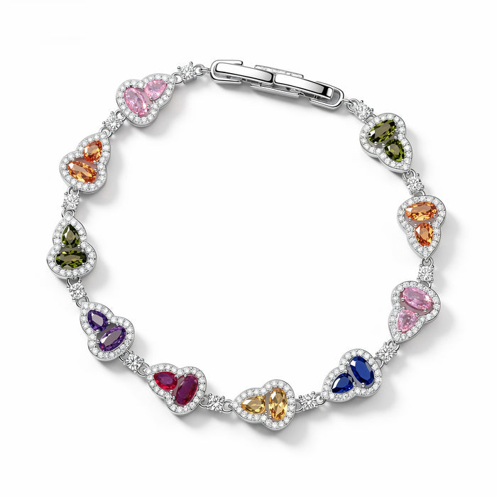 Wholesale Chinese Style Square Gourd Zircon Bracelet Chic Fashion Accessory Everyday Wear For Women