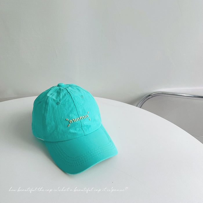 Wholesale Lightweight and breathable letter children's baseball cap, quick drying waterproof duckbill cap, girls' sun protection hat
