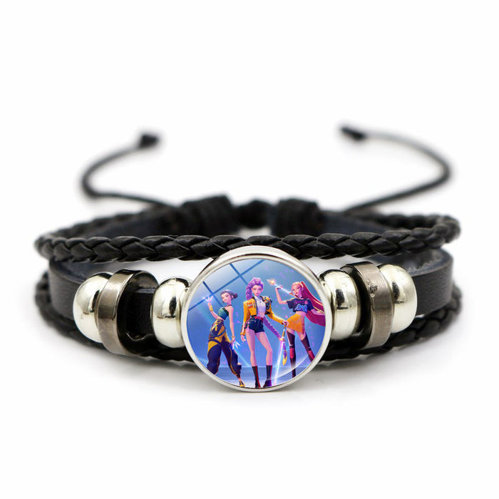 Wholesale Kpop Pink Bracelet Jewelry Girls Gift Cross-border Anime Peripheral Hand Jewelry Small Gift