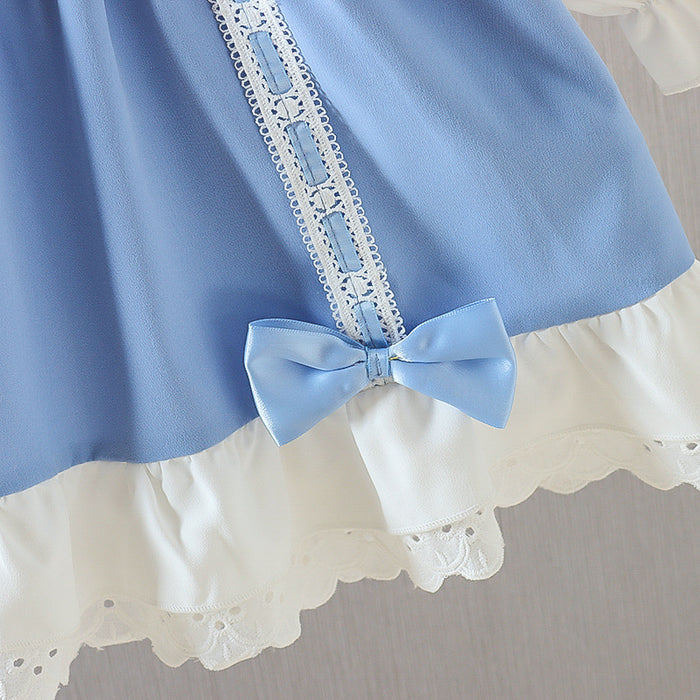 Wholesale Bow Lace Princess Dress Children's Dress JDC-CTS-MianY032