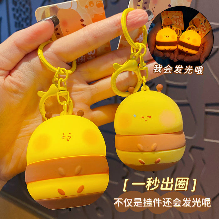 Wholesale Cartoon key chain pendant silicone doll key chain school bag pendant