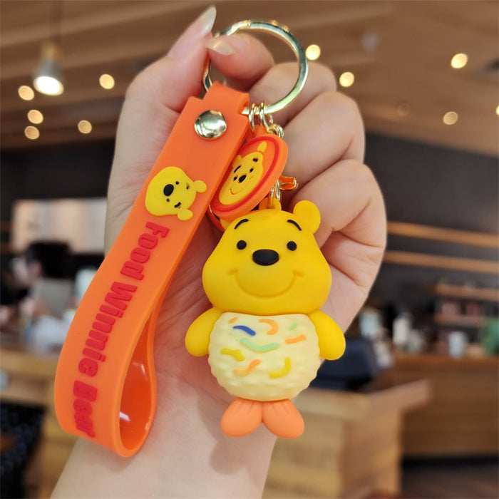 Wholesale Cartoon Silicone Doll Keychain JDC-KC-ZhuoRan014