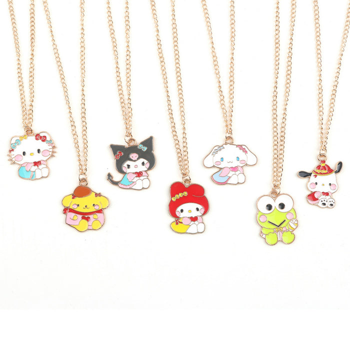 Wholesale Cartoon Alloy Pendant Necklace JDC-NE-FuYu015