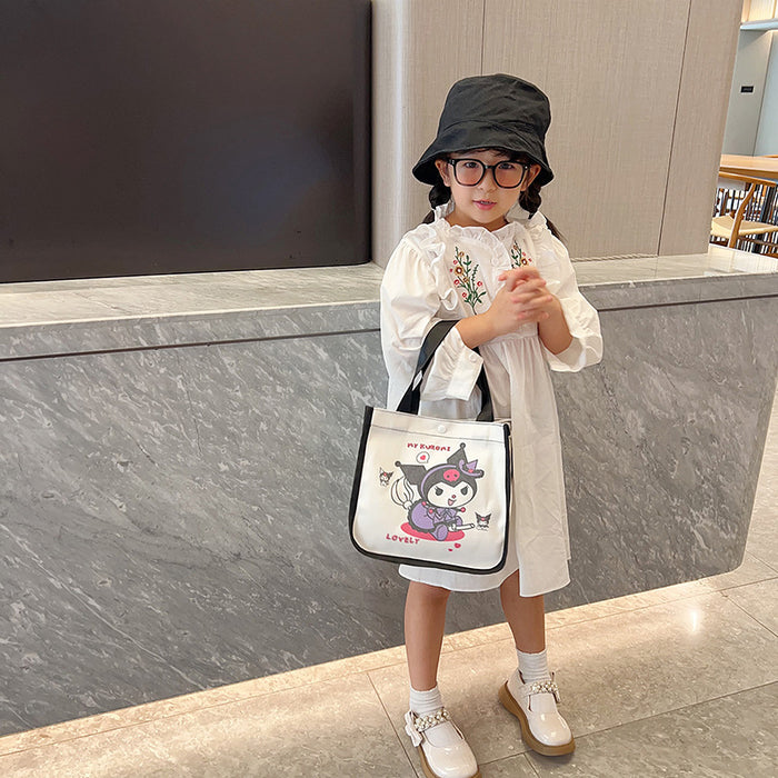 Wholesale New Manga Style Fashionable Large Capacity Premium Tote Bag Versatile Handheld Single Shoulder Canvas Bag