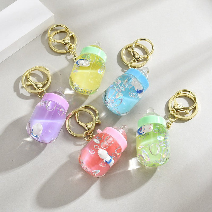 Wholesale Cloud and Sand Pendant Moon Rabbit Keychain