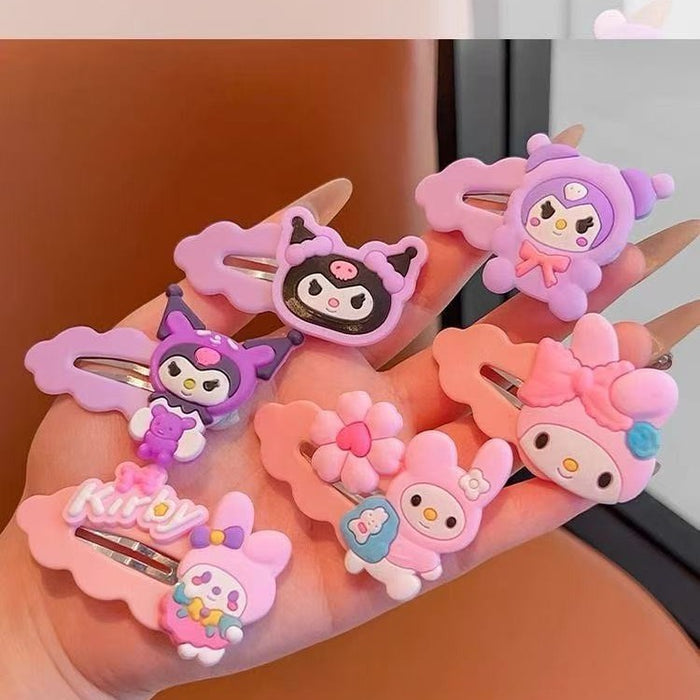 Wholesale 5pcs/set Cute Cartoon Hair Clips for Kids - Side Hairpins