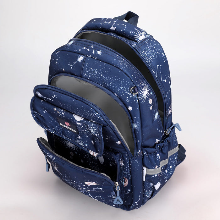 Wholesale New Middle School Student Schoolbag Starry Sky Pattern Large Capacity Nylon Water Repellent Backpack JDC-BP-YuanDuo026