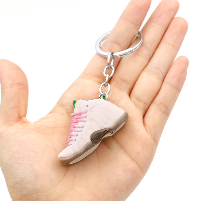 Wholesale 3D Stereoscopic Basketball Shoes PVC Keychain JDC-KC-QLPing020