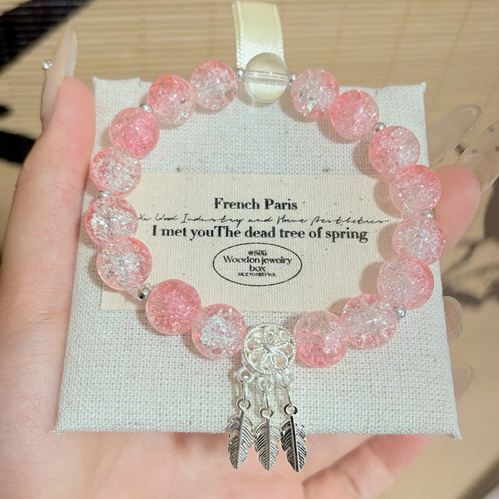 Wholesale Colorful Feather Compass Beaded Bracelet