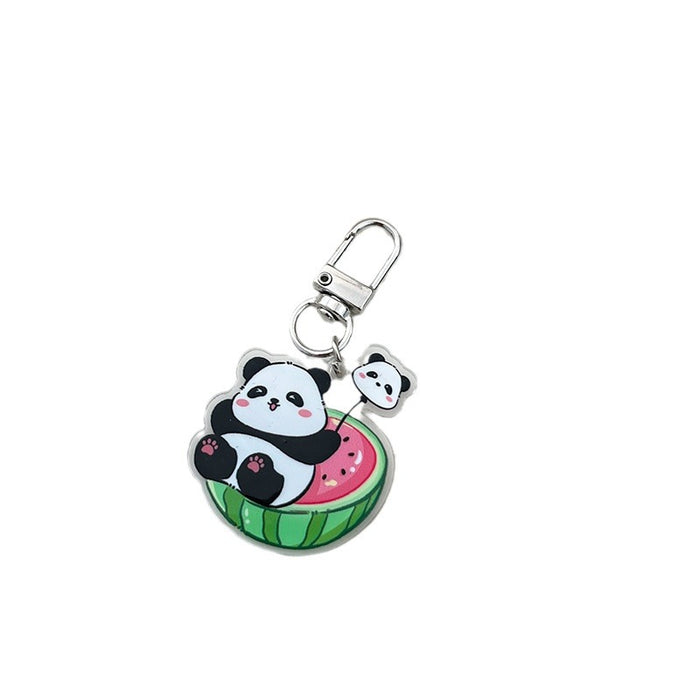 Wholesale  keychain cartoon cute pendant schoolbag bag acrylic pendant