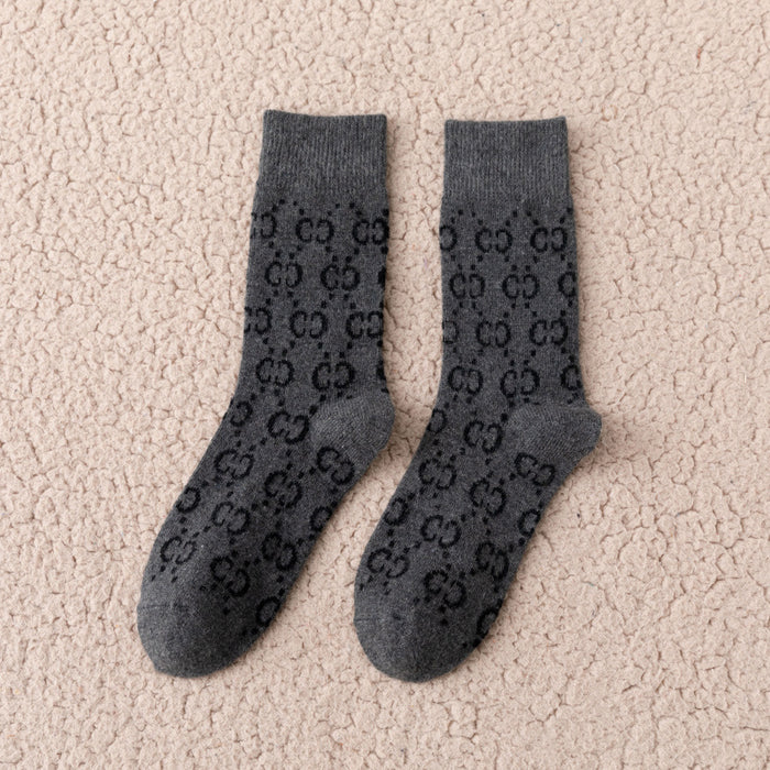 Wholesale Autumn and Winter Thick Warm Wool Socks Mid-tube Socks JDC-SK-Sany001