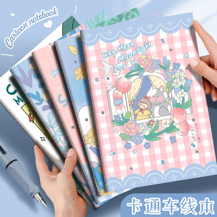 Wholesale 2pcs A5 cartoon retro notebook B5 cute stationery