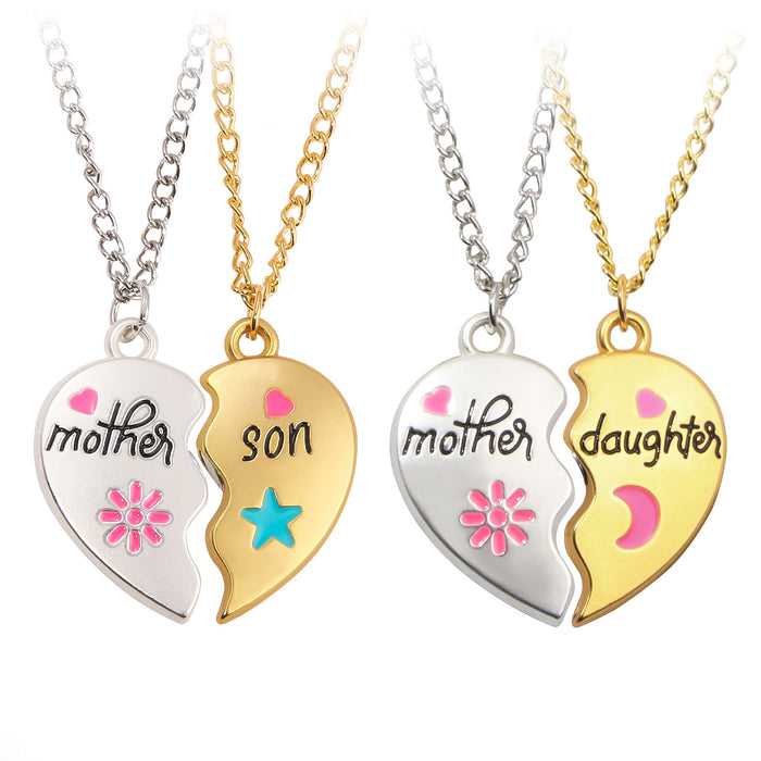 Wholesale Mother's Day Love Splicing Magnetic Pendant Necklace JDC-NE-YouM015