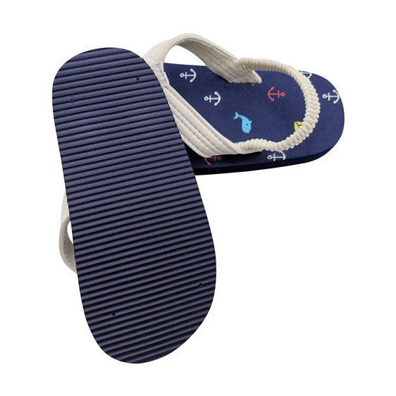 Wholesale Flip-flops Children's Men's Sailing Shoes Cartoon Clip Foot Soft Bottom  Beach Shoes