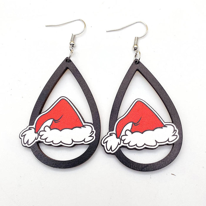 Wholesale Christmas Wooden Earrings JDC-ES-Susheng012