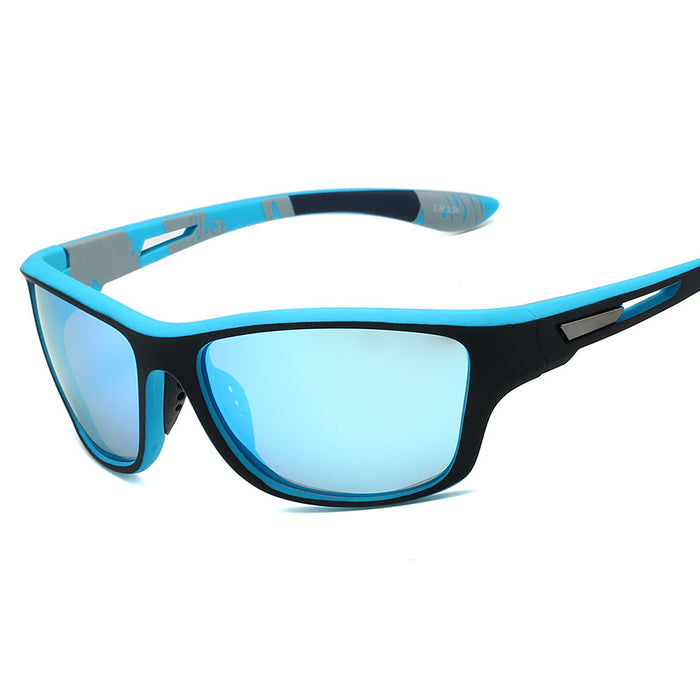 Wholesale Men's Polarized Colorful Film Dust-proof Cycling PC Sunglasses JDC-SG-HongR017