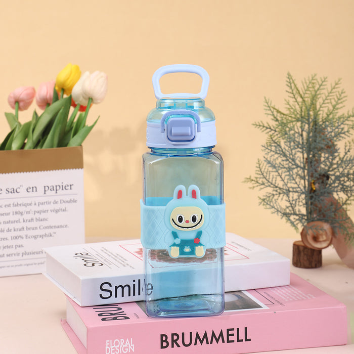 Wholesale Large Capacity Silicone Square Cup Cartoon Tumblers