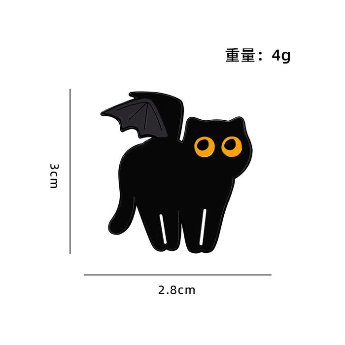 Wholesale Cute Black Cat Series Animal Brooches
