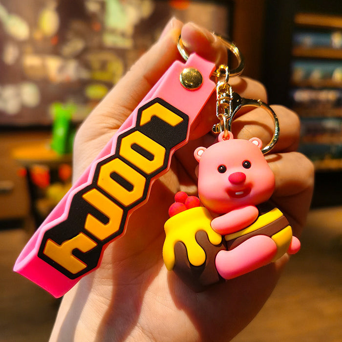 Wholesale Cartoon Doll Silicone Keychain JDC-KC-Tingm134