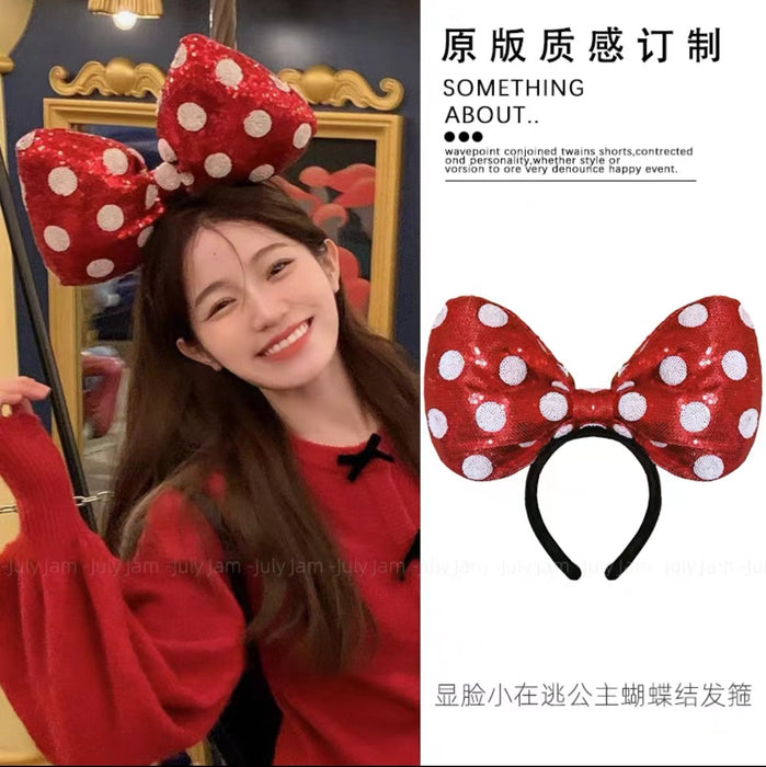 Wholesale Sequin Bow Holiday Headband JDC-HD-Hengz004