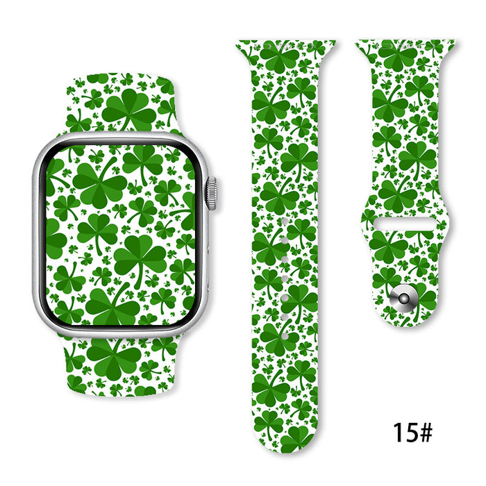 Wholesale Printed Silicone Watch Strap Wrist Strap JDC-WD-NuoQi067