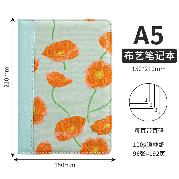 Wholesale A5 Cloth Notebook Pink Dot Grid Cartoon Design Cute Gift & Daily Use MOQ≥2