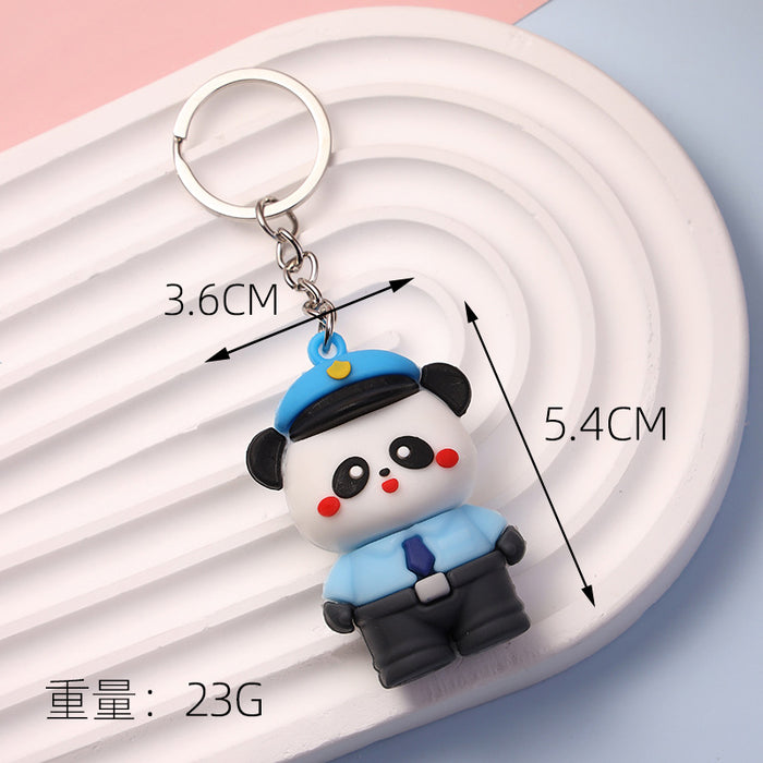 Wholesale  cute panda keychain panda  keychain bag pendant panda doll pendant