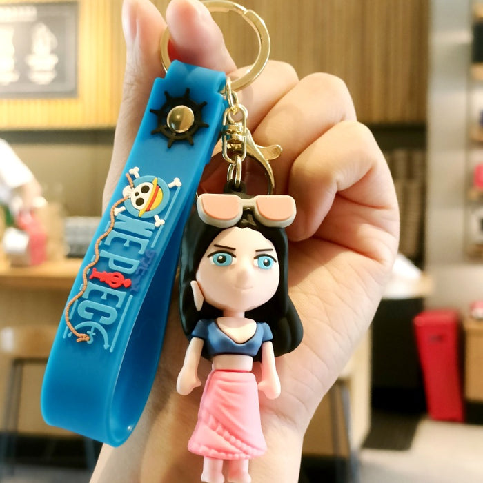 Wholesale Cute 3D Doll Silicone Keychain JDC-KC-MingT147