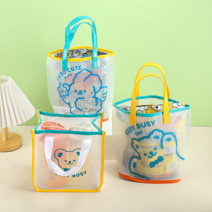 Wholesale Children's outdoor portable cute cartoon waterproof tote bag