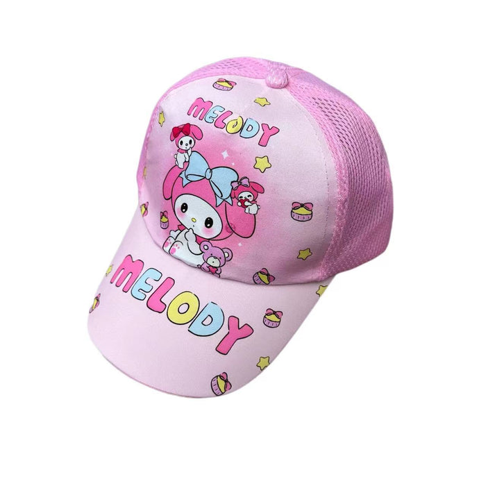 Wholesale Cartoon print baseball cap thin mesh cap for children