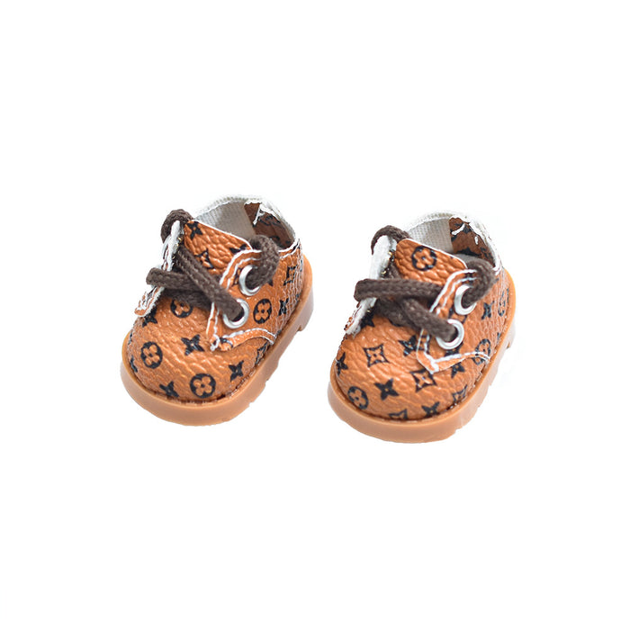 Wholesale Shoes Cotton Doll Clothes Pendant Leather Shoes