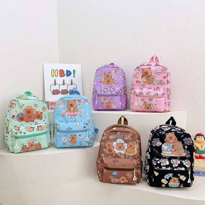 Wholesale Children' s Bag Printed Children' s Backpack Large Capacity Backpack for Men and Women Kindergarten Schoolbag