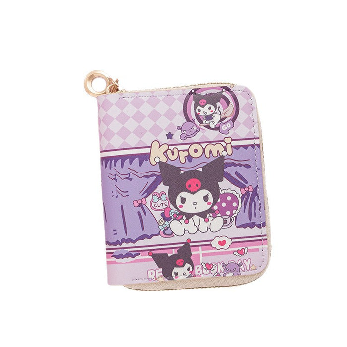 Wholesale Cute Cartoon Print Short Kids Wallet